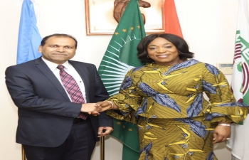 High Commissioner Sugandh Rajaram called on Minister of Foreign Affairs and Regional Integration of Ghana, H.E. Shirley Ayorkor Botchway.